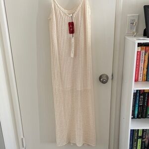 Elegant Cream Knit Dress